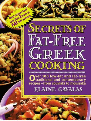 Secrets of Fat-free Greek Cooking - ebook